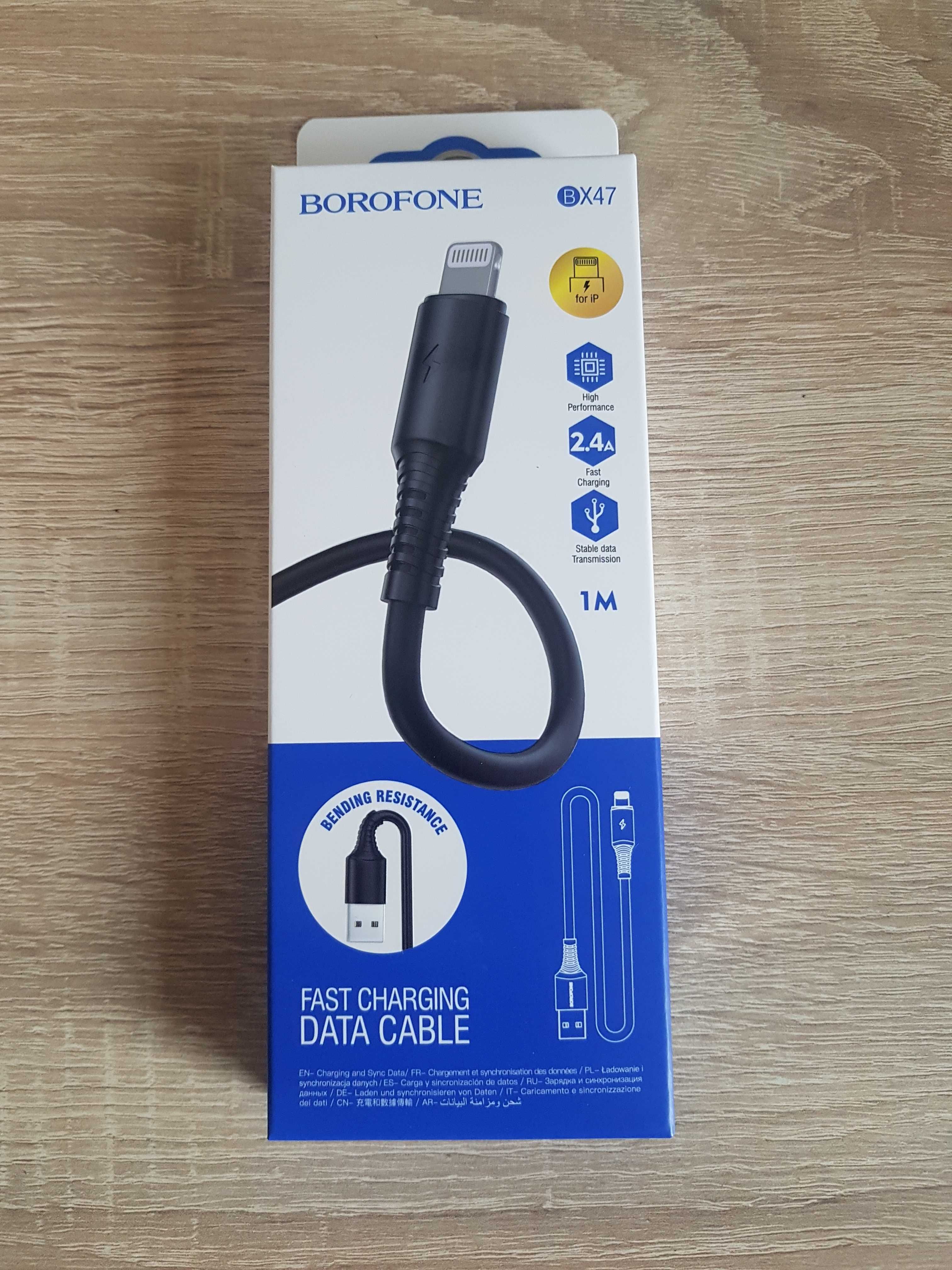 Kabel Borofone BX47 Coolway - USB na Lightning - 2,4A 1 metr czarny