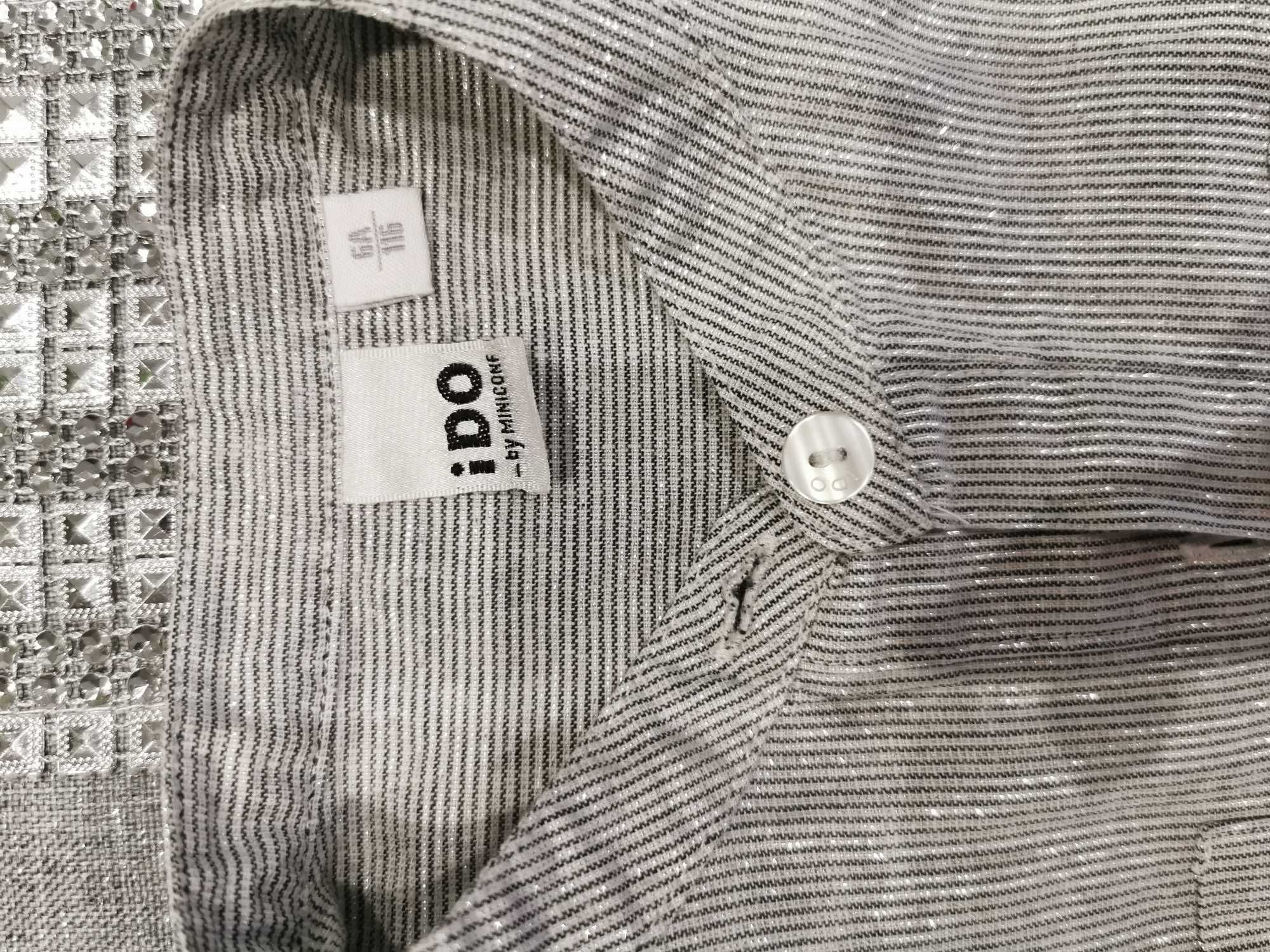 Koszula bluzka rozm. 116 srebrna nitka