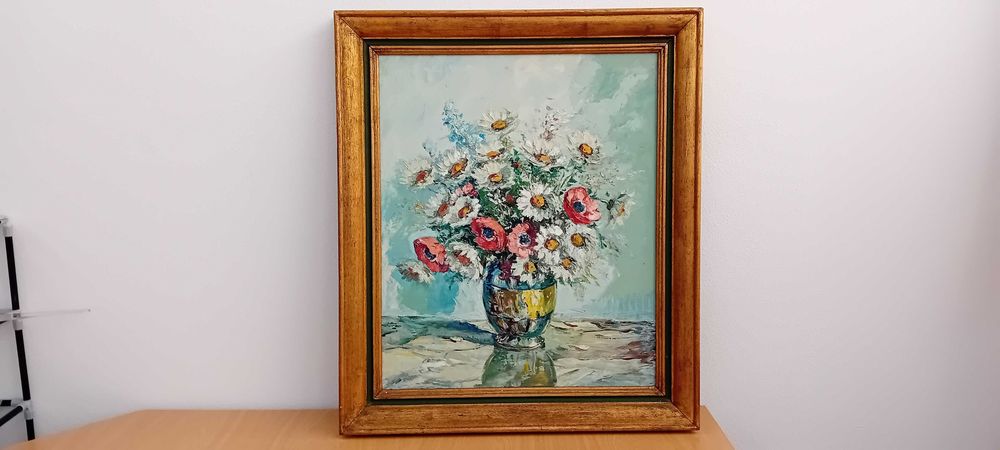 Pintura Antiga óleo sobre Tela Assinada