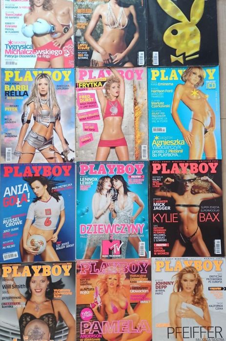 Kolekcja rocznych kompletów playboy