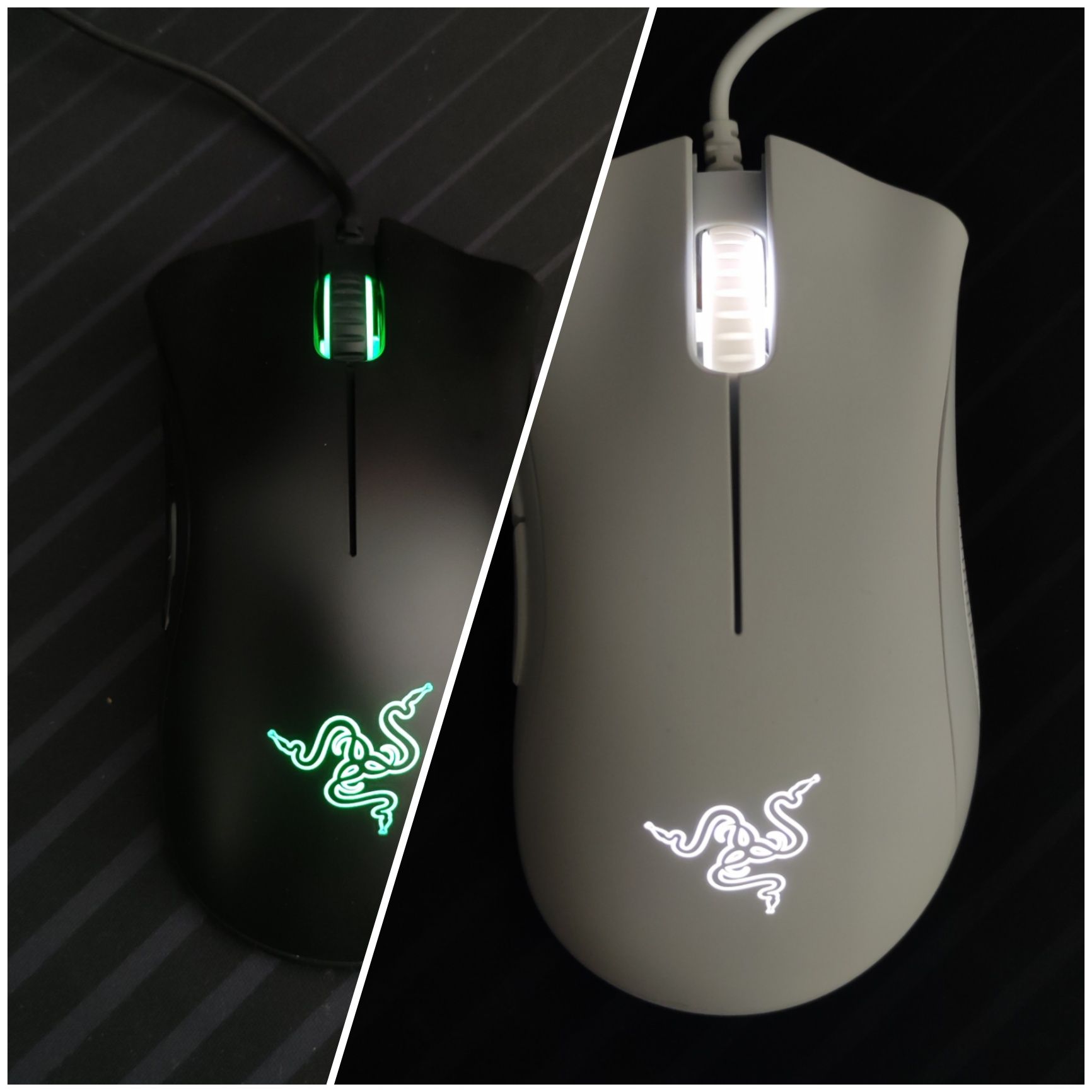 Razer Deathadder 6400dpi branco/preto