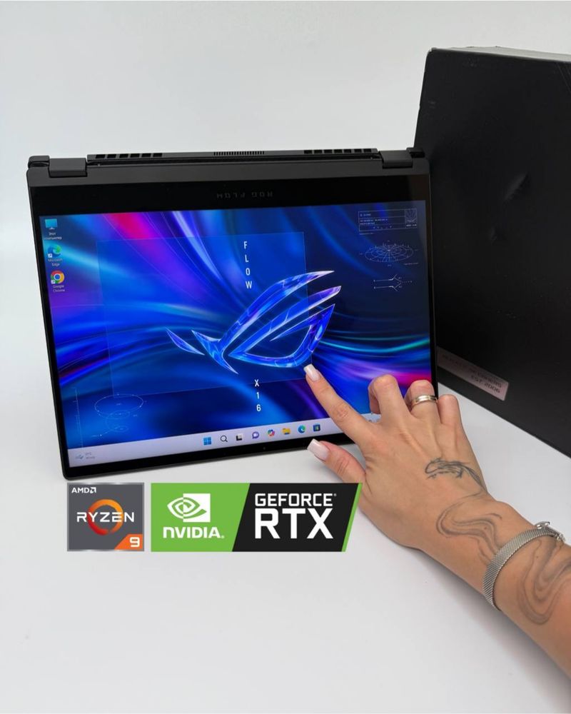 ASUS ROG Flow GV301R | 13.4″ сенсор | Ryzen 9 | RTX 3050 | 16 ГБ | 1Tb