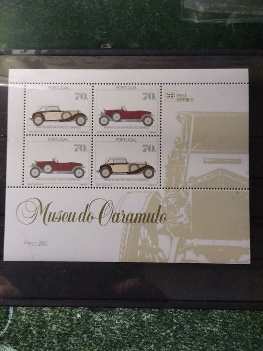 1991 Bloco Museu Do Automóvel Antigo Caramulo MNH **