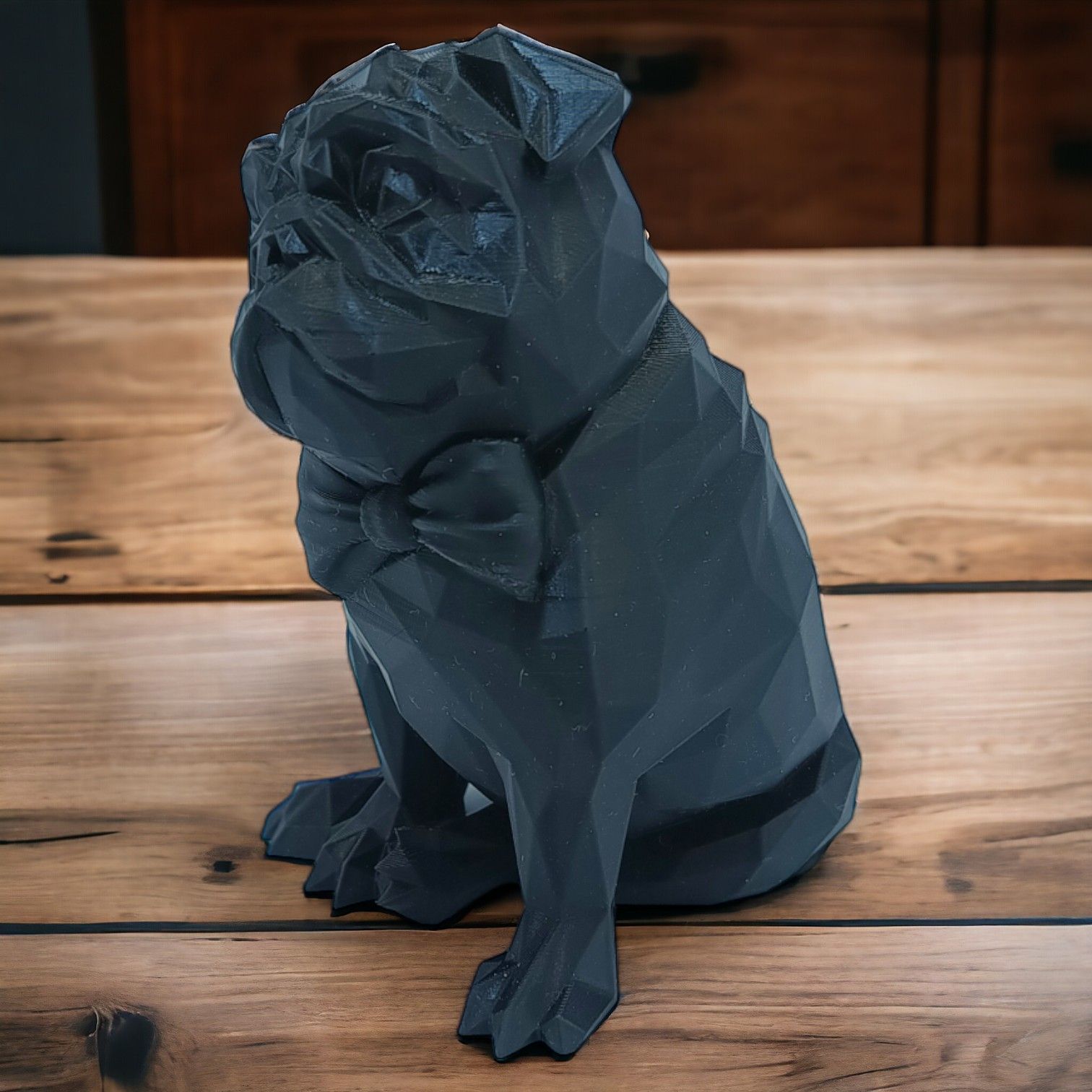 Pies, Figurka Psa Mops, The Pug, 8A4