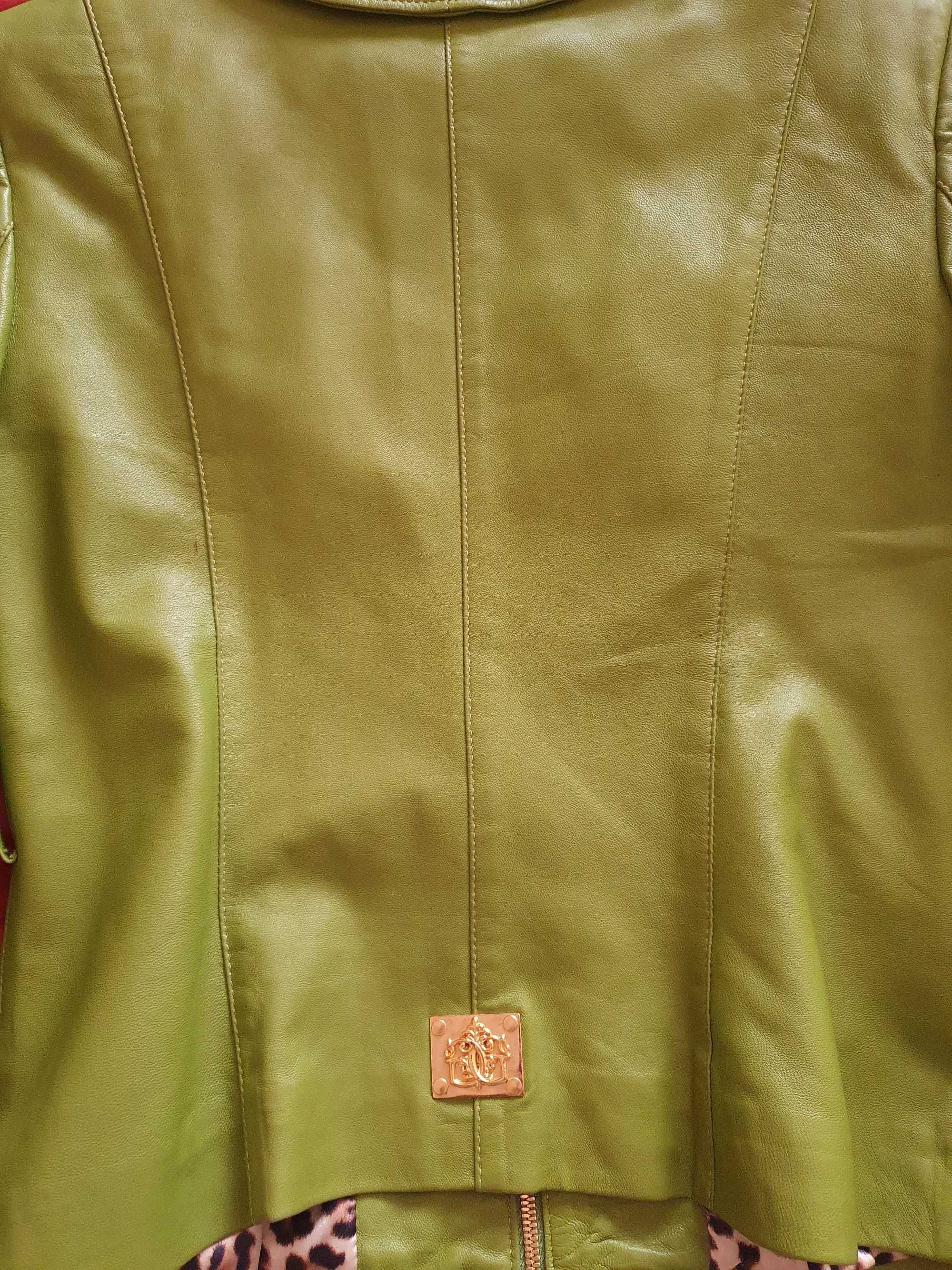 Кожаная куртка GIZIA (46-48р.,камни сваровски), 2 пояса, перчатки.