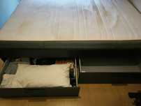 Vendo cama + estrado + colchão IKEA