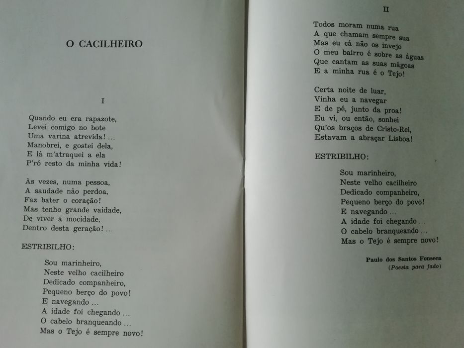 O Tejo em Lisboa, Breve Antologia Poética