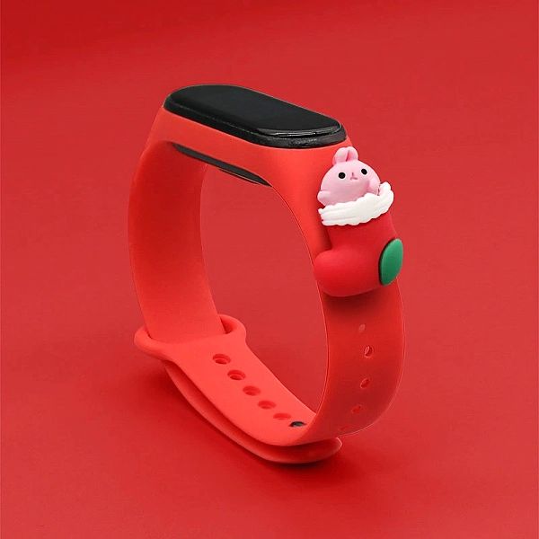 Strap Xmas opaska do Xiaomi Mi Band 6 / Mi Band 5 świąteczny silikonow