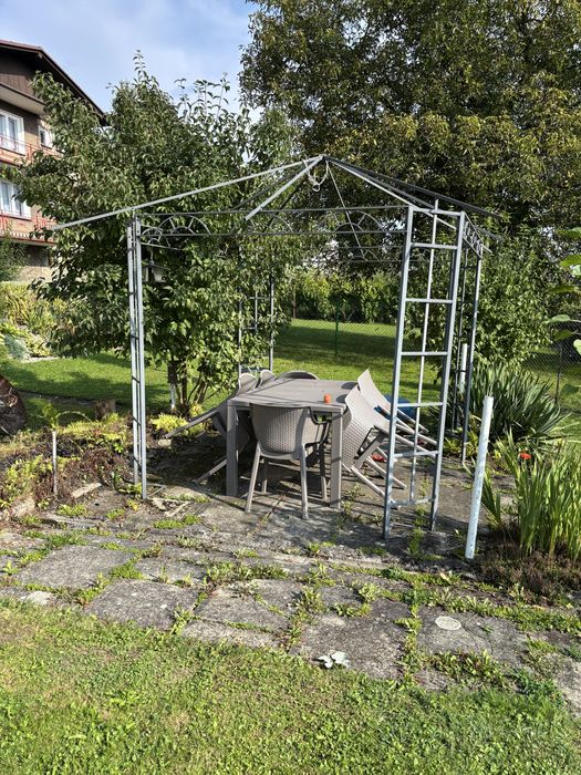 Pawilon Faaborg z Jysku 3x3m uzywany szkielet plus daszek materiałowy