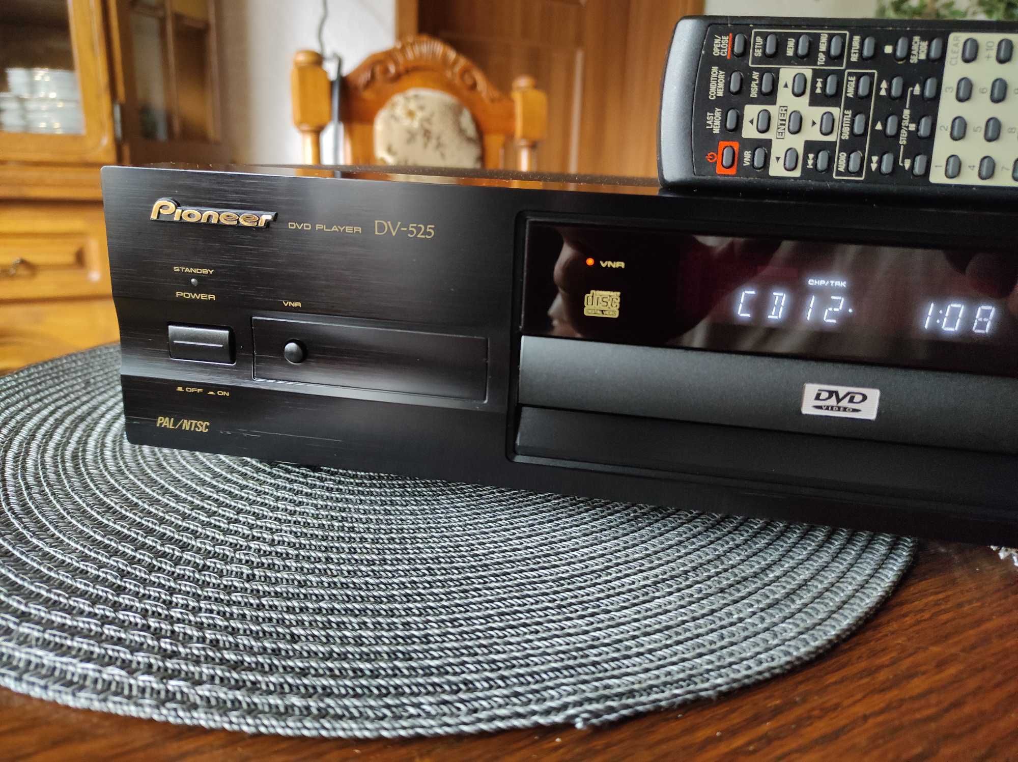 Odtwarzacz DVD Pioneer DV-525 + pilot