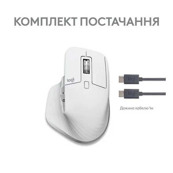Миша Logitech MX Master 3S For Mac Pale Grey (910-006572)