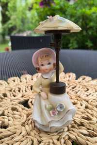 Vintage porcelanowa figurka atomizer do perfum, 1950