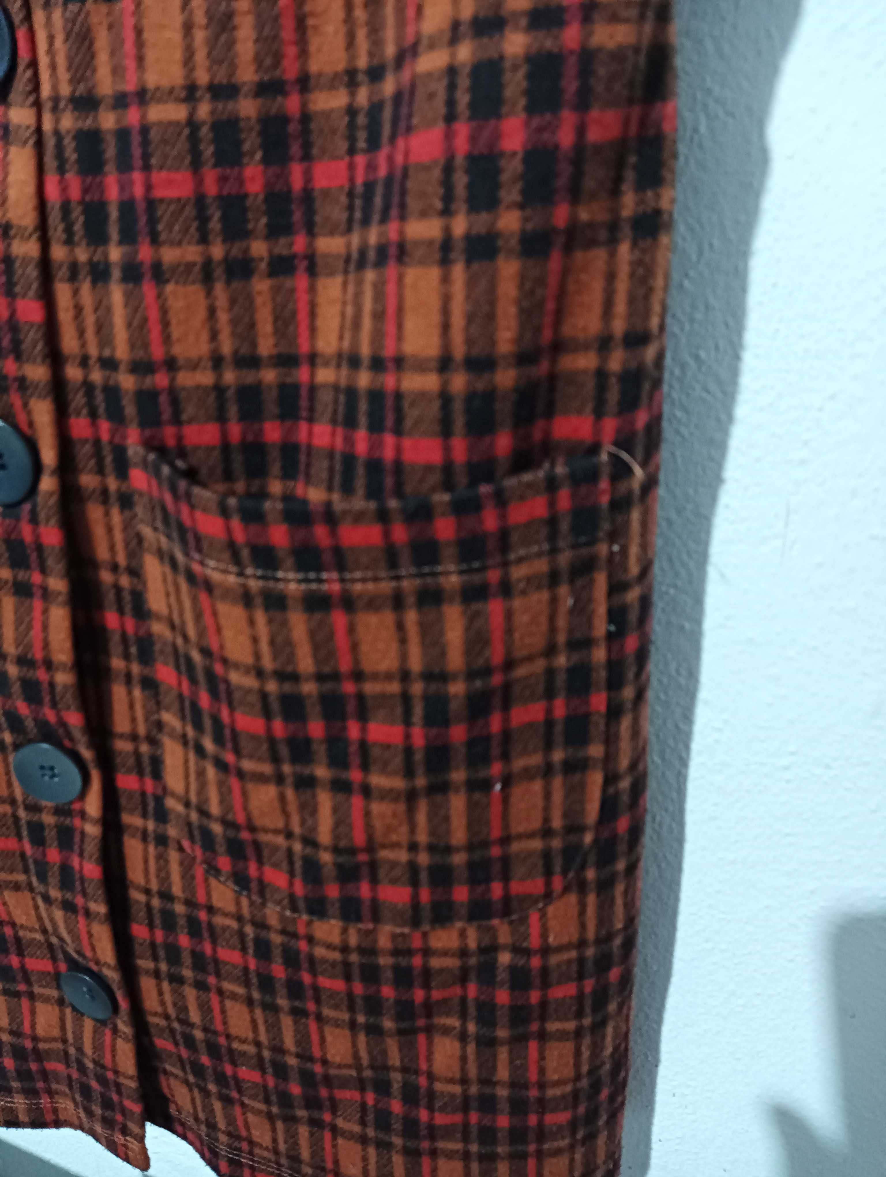 Vestido de alças, axadrezado