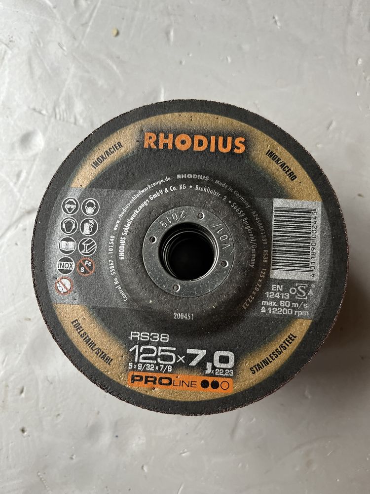 Tarcze do metalu 125mm RHODIUS