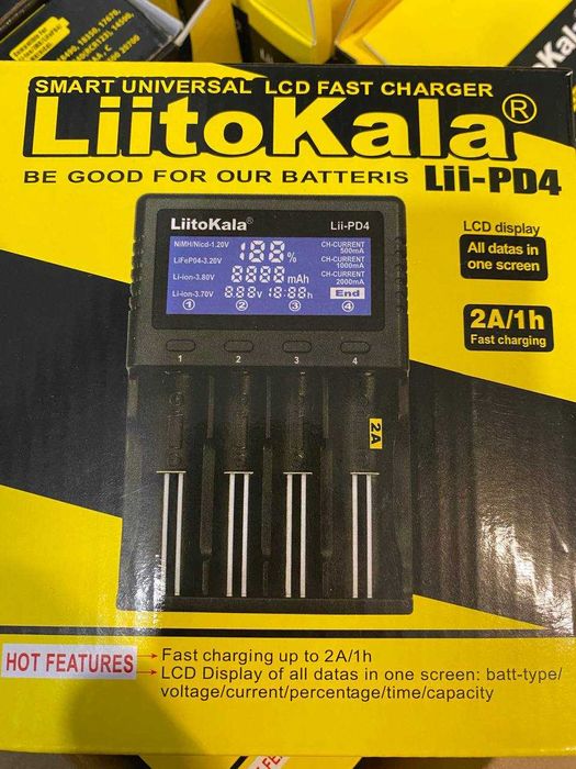Зарядний пристрій LiitoKala Lii-PD2, Lii-PD4, Lii-202, Lii-402