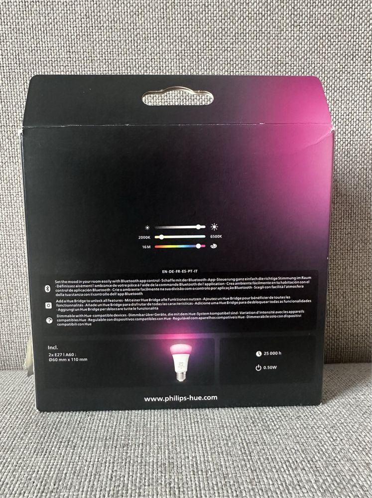 Philips hue 800 White and Color - dwie żarowki e27