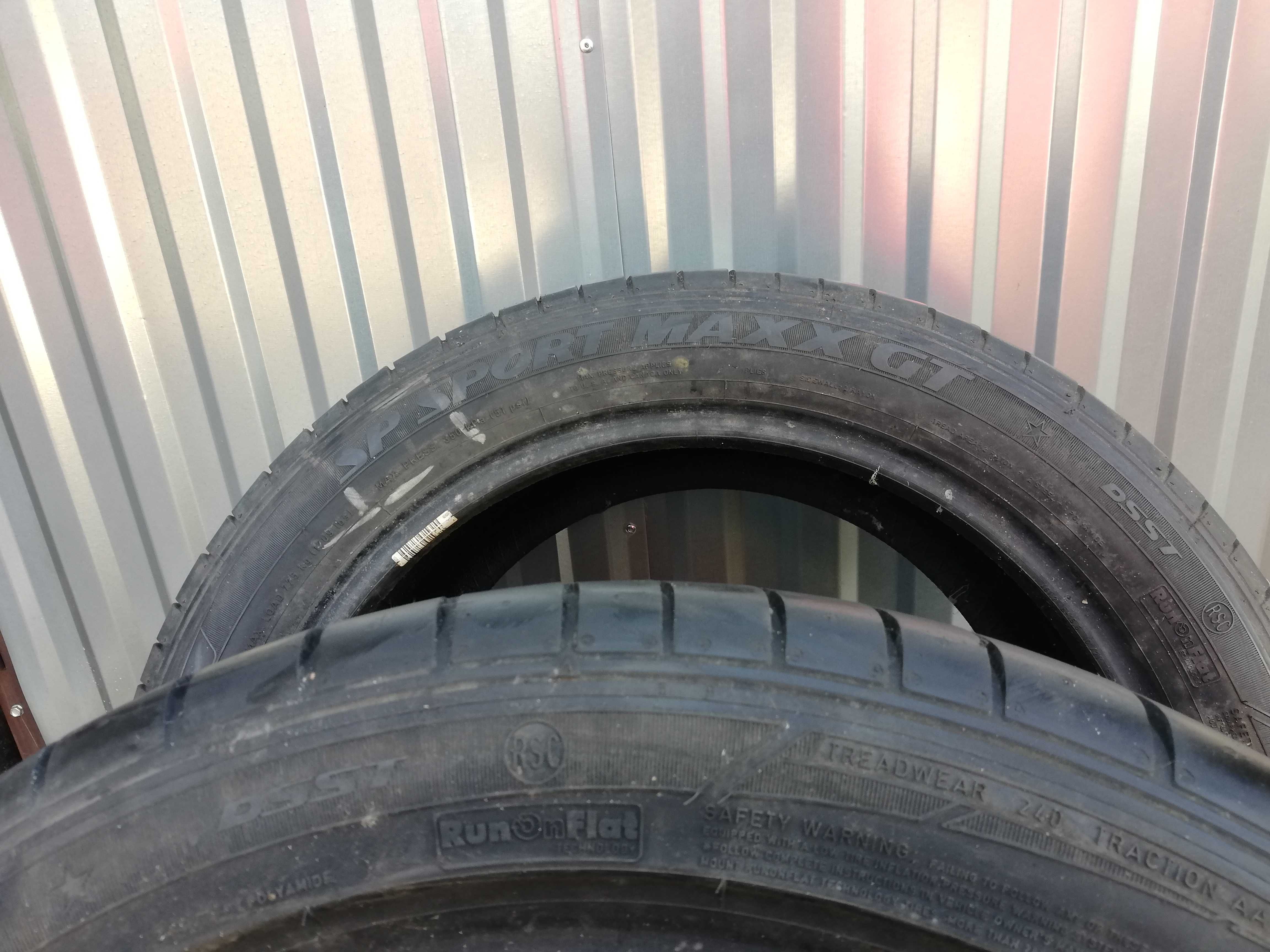 2 opony letnie Dunlop sp Sport Maxx GT 275/40R18 RunFlat.