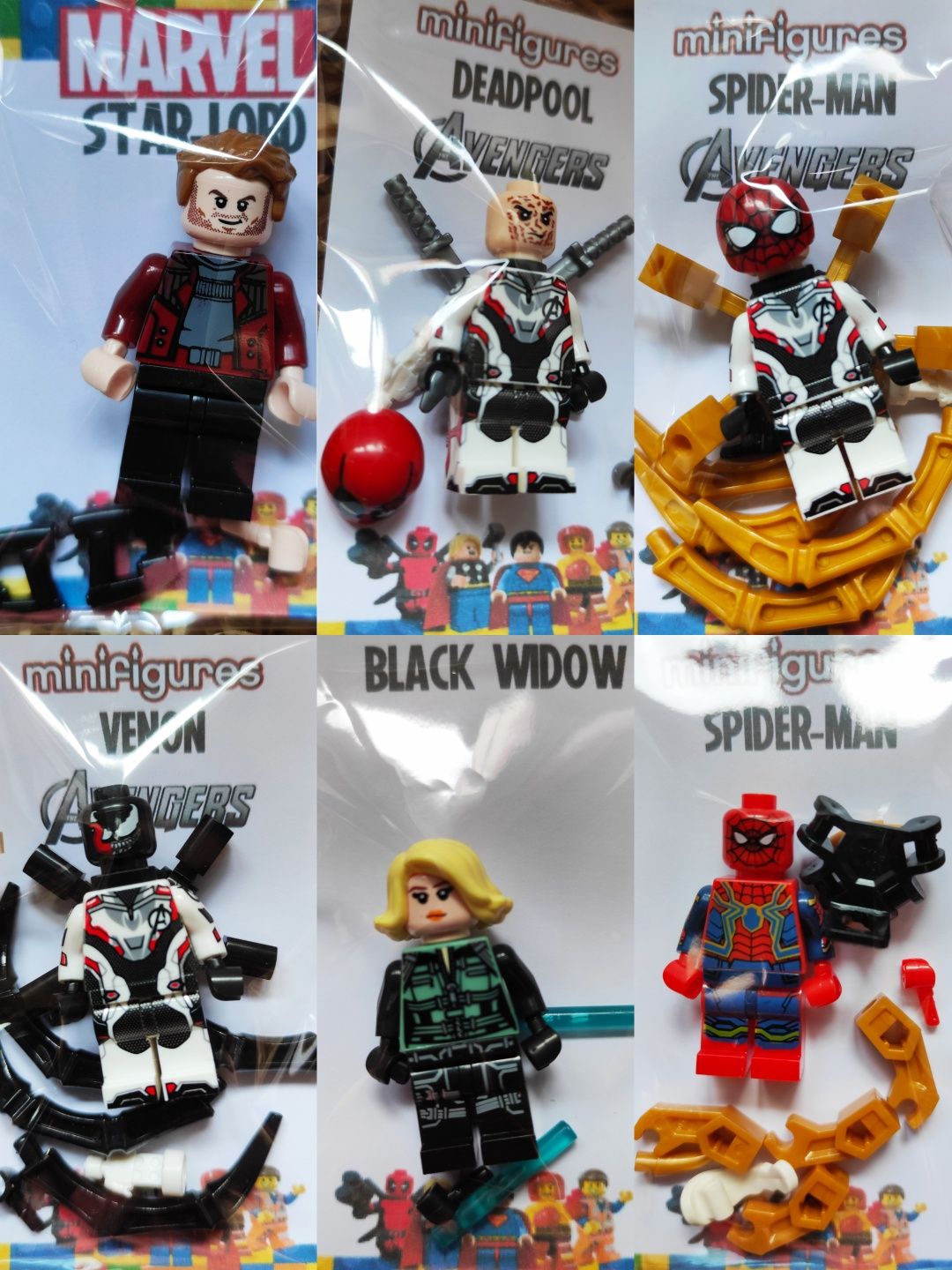 8 Figuras comp. LEGO NINJAGO Super Heróis Várias MINIFIGURAS