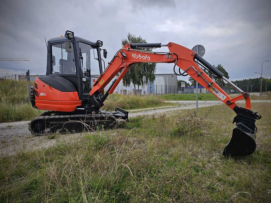 Minikoparka Kubota KX 61-3 2,6T 3,5 mth, Po serwisie, FV 23%