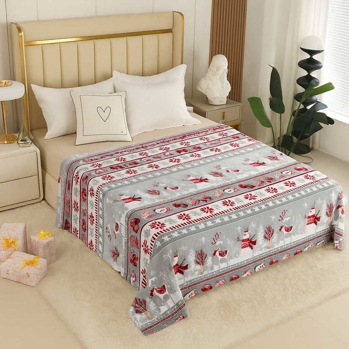 Elegancki koc świąteczny 160x200 – komfort i piękny design