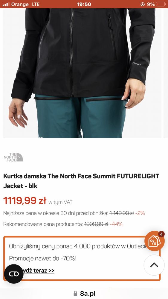 Kurtka The Nort Face Summit  Series Nowa L