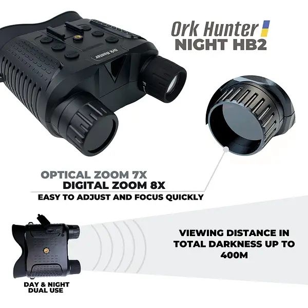 Прилад нічного бачення тактичний для ЗСУ до 400м ПНВ OrkHunter NIGHT