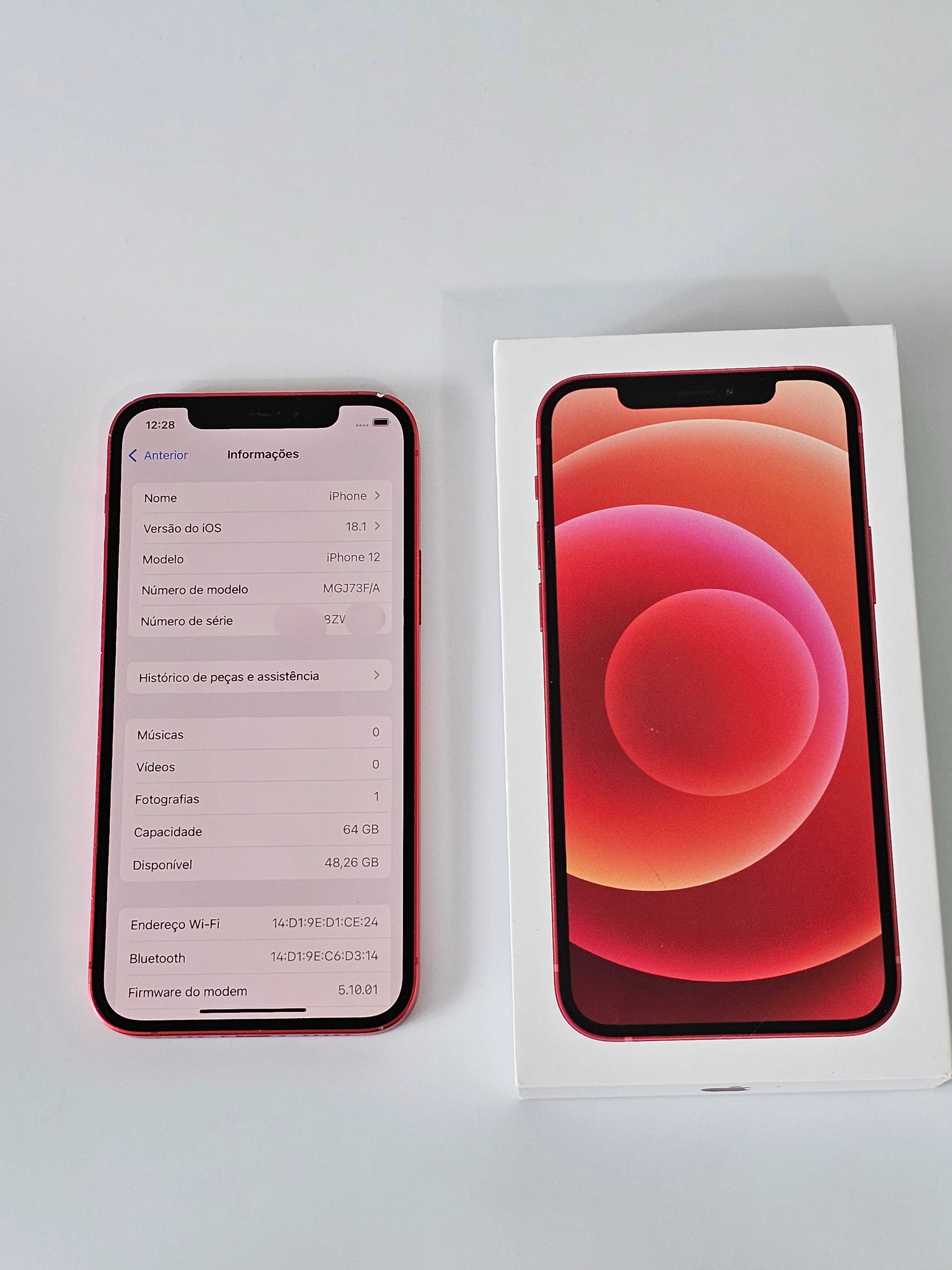 Iphone 12 64gb. 75% Bateria. Ótimo estado.  Tudo de origem.