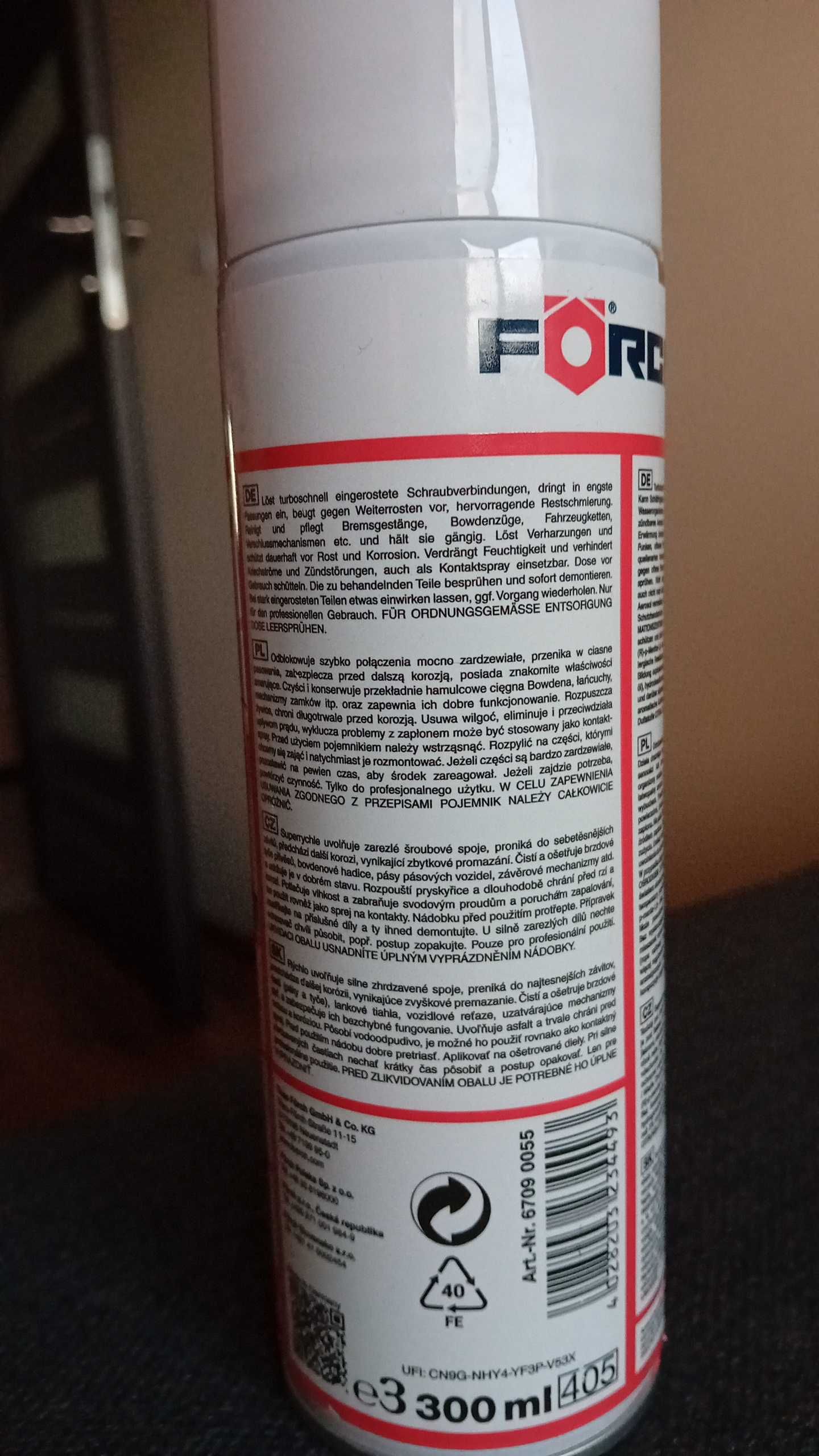 S409 Odrdzewiacz turbo 300 ml Forch