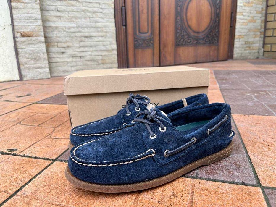 Топсайдери (мокасини) Sperry Top-Sider A/O 2 Eye Suede Navy 44 розмір