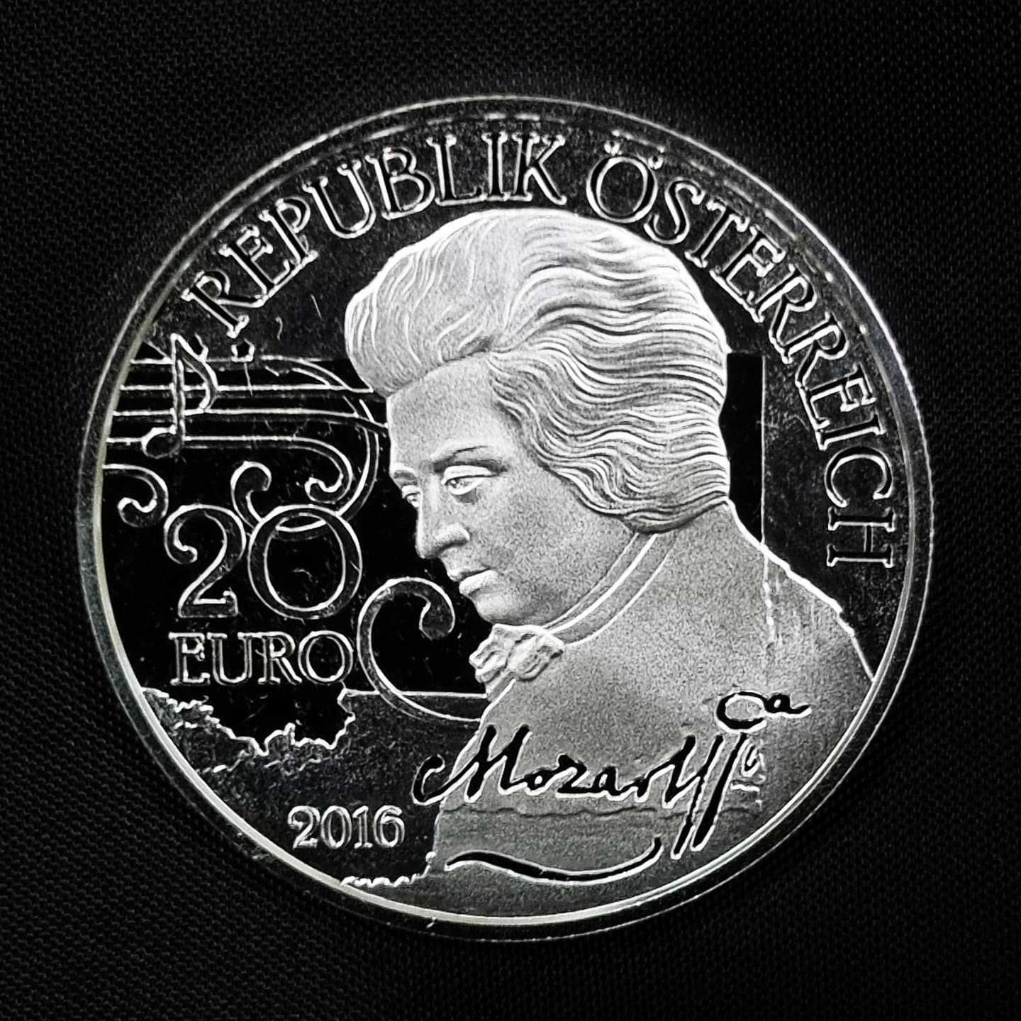 Moeda Mozart - The Legend (Prata Proof)