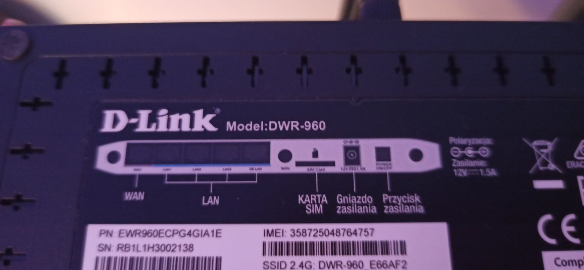 Router D-link dwr-960