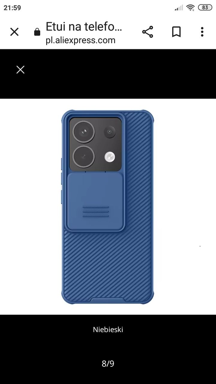 Etui Nillkin z osłoną aparatu  Poco X6 5G