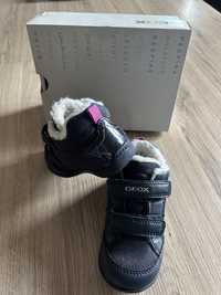 Buty sneakersy zimowe na rzepy Geox Respira Elthan Girl 24