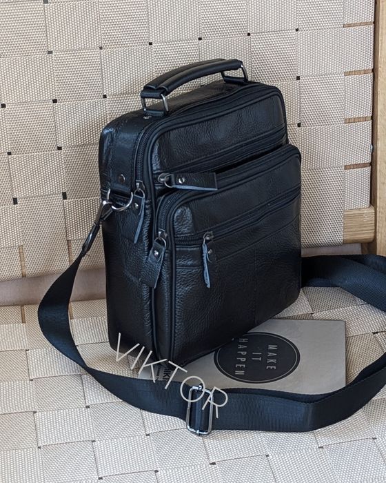 Кожаная мужская сумка Leadhake с ручкой. Размер L. Шкіряна сумка