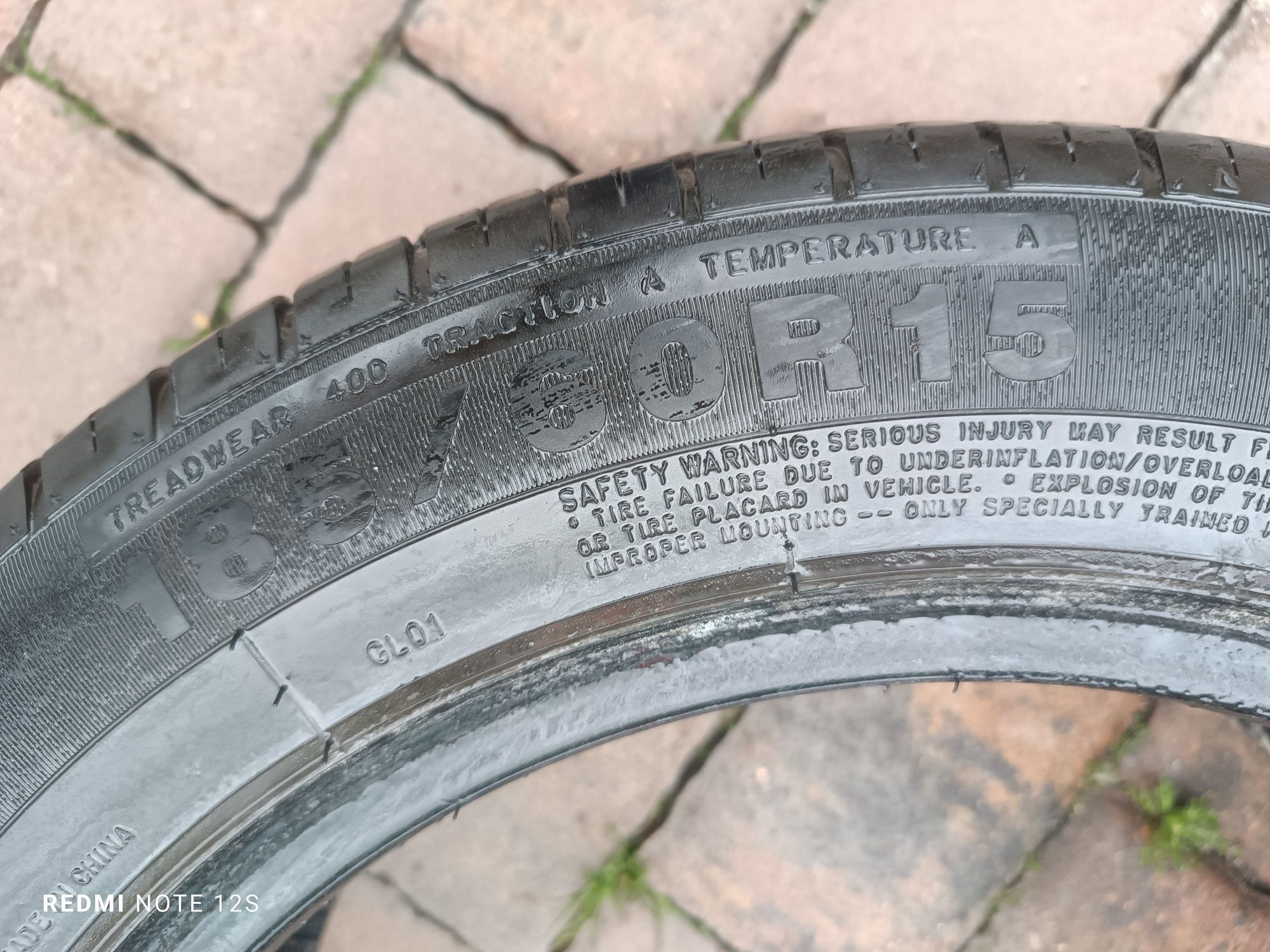 Opony lato bdb Goldline 185/60 r15 2szt.