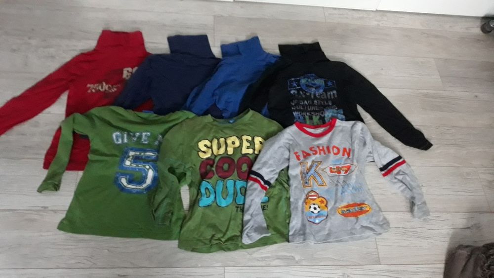 Paczka ubrań dla chłopca 116 122 kurtka zimowa x2 plus duży gratis