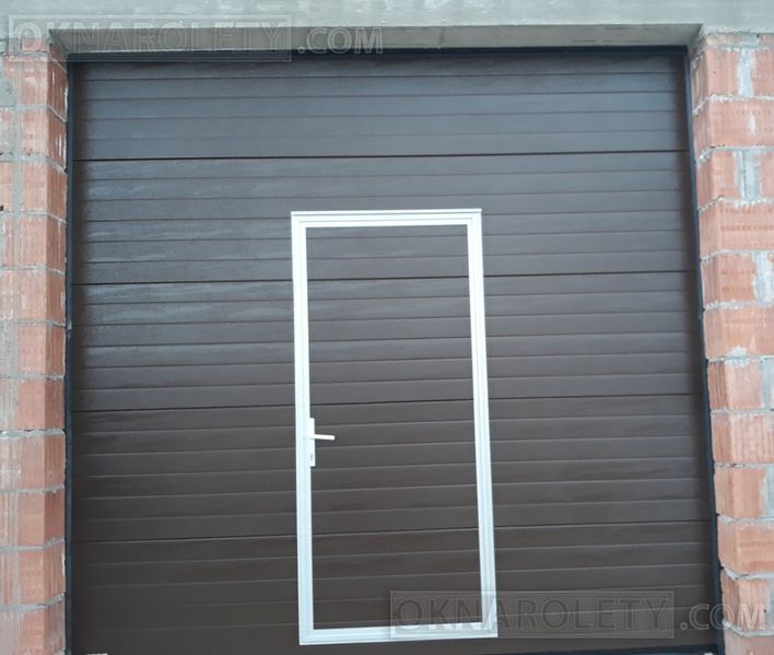 Brama segmentowa Antracyt Brąz Biała 460x300 Dąbrowa Górnicza