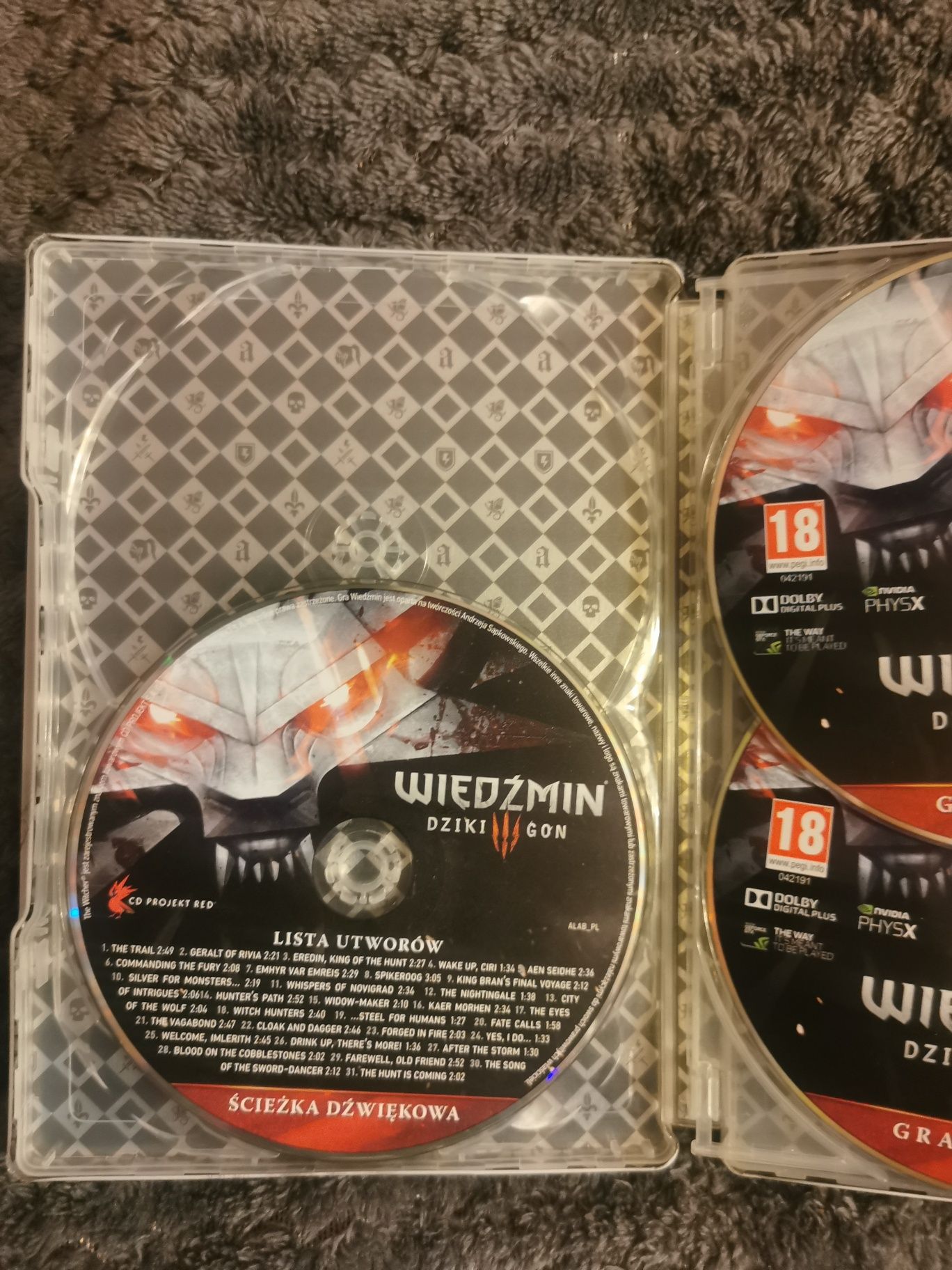 Wiedźmin 3: Dziki Gon – Edycja Steelbook PC + 4 płyty + ścieżka dźwięk
