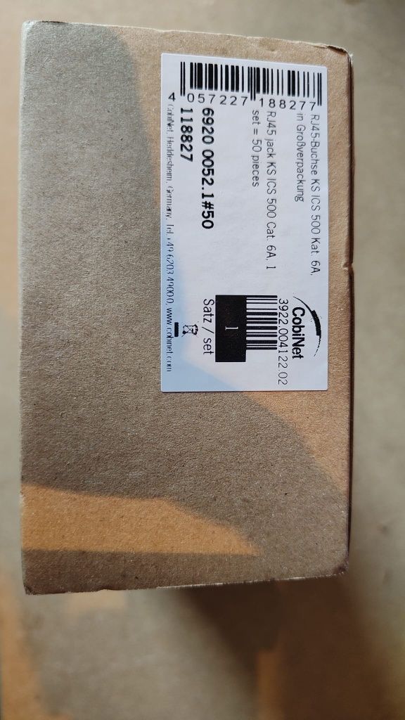 Cobinet Keystone Cat.6A moduł RJ45 gniazdo