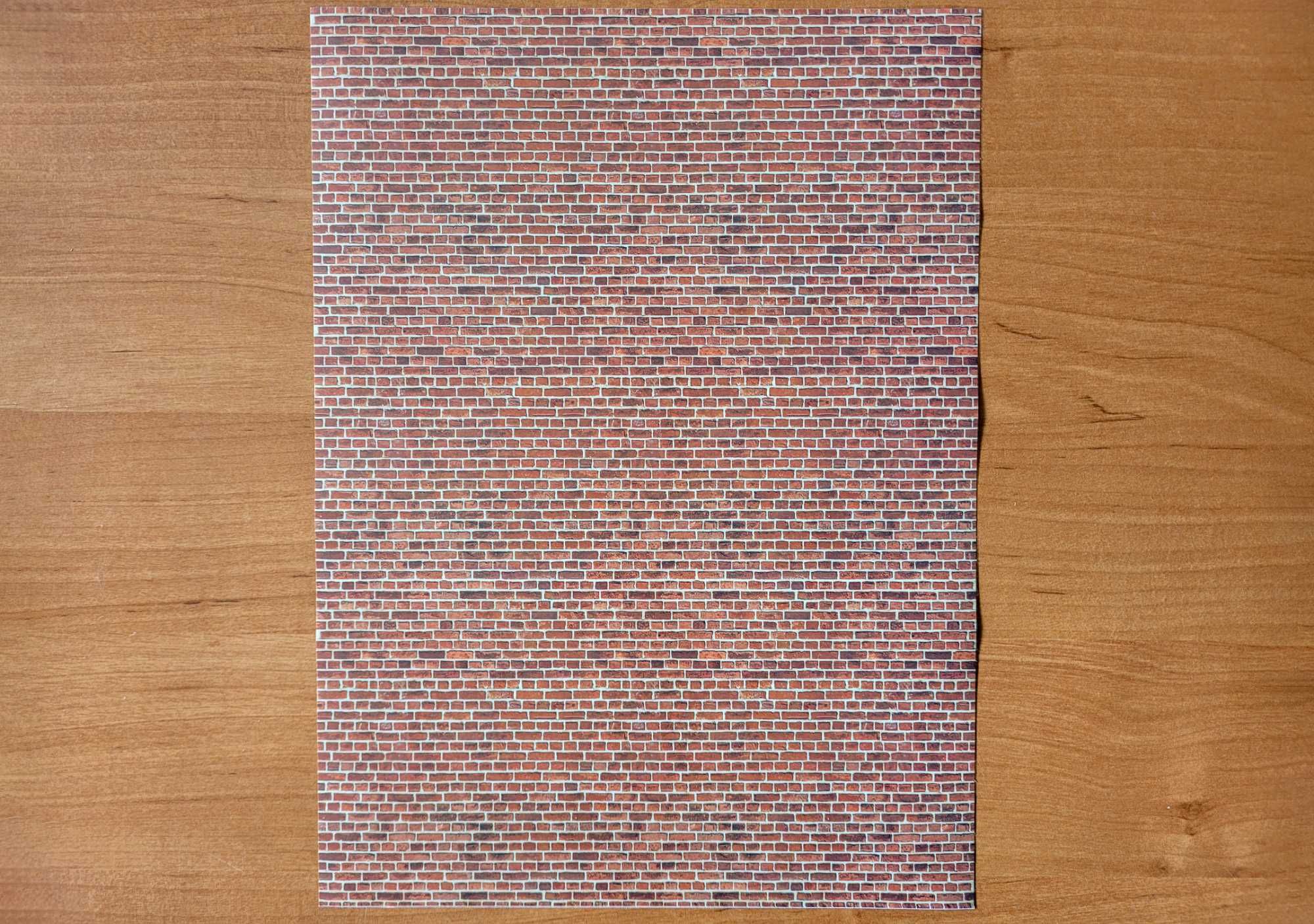 Naklejka tło mur ceglany 21x28 cm makieta diorama