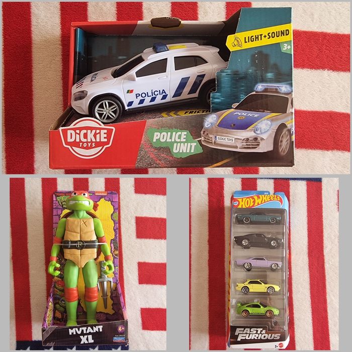 Brinquedos (puzzles, carros, bonecos etc)