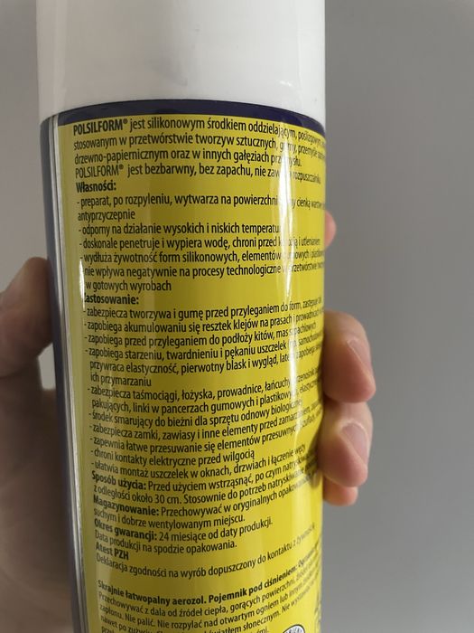 Polsilform silikonowy srodek konserwujacy