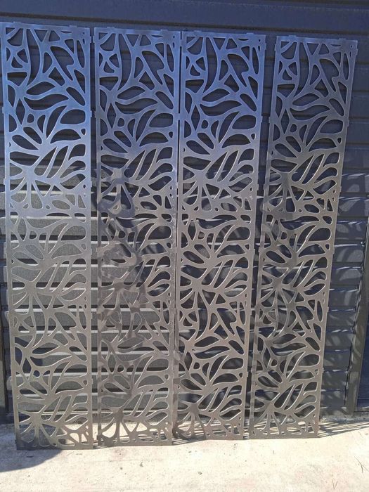 Лазерна різка металу Декоративні металеві вставки для воріт і огорожі