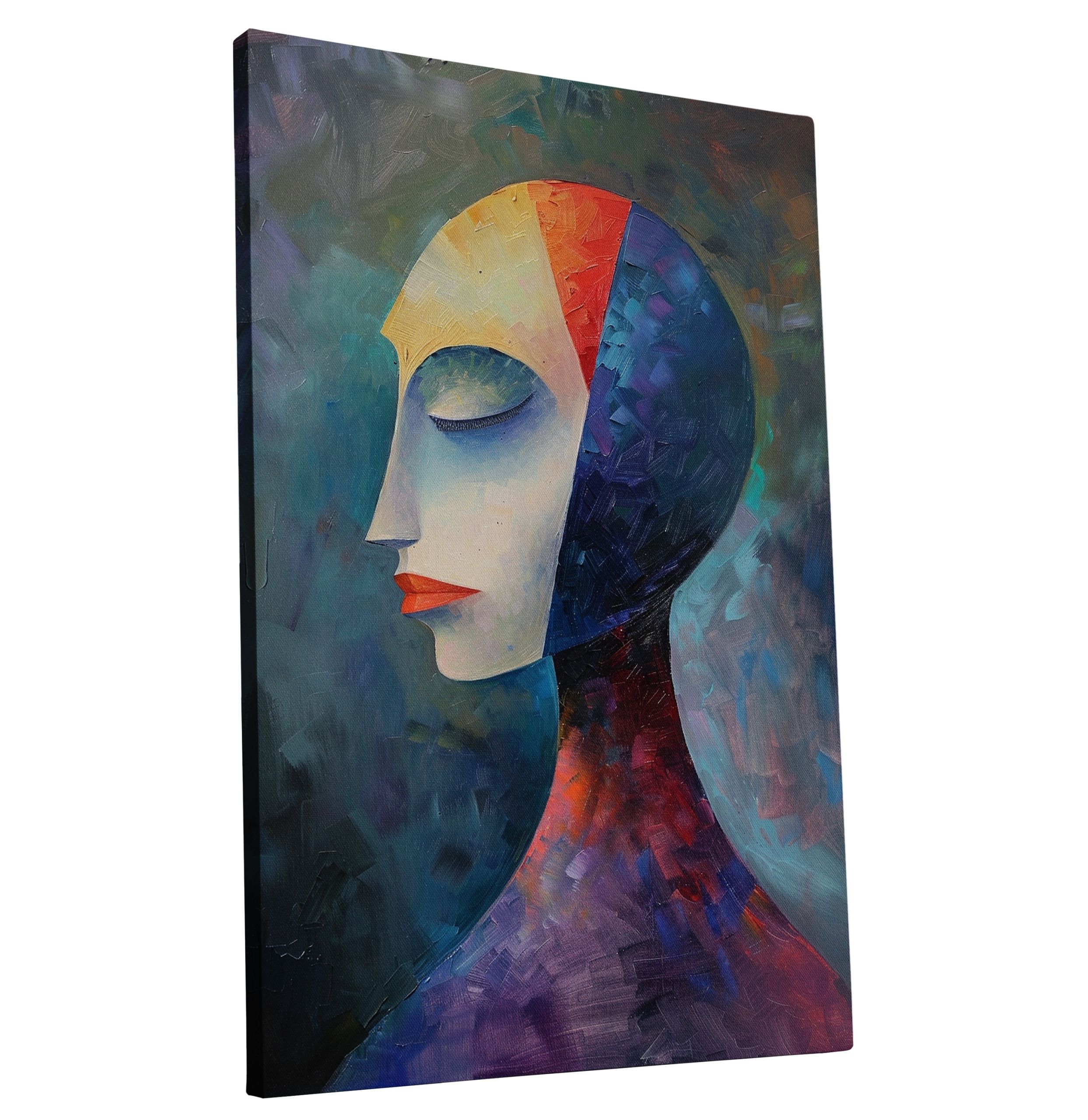 Obraz na płótnie "Abstrakcyjny Portret Kobiety" 40x60 cm