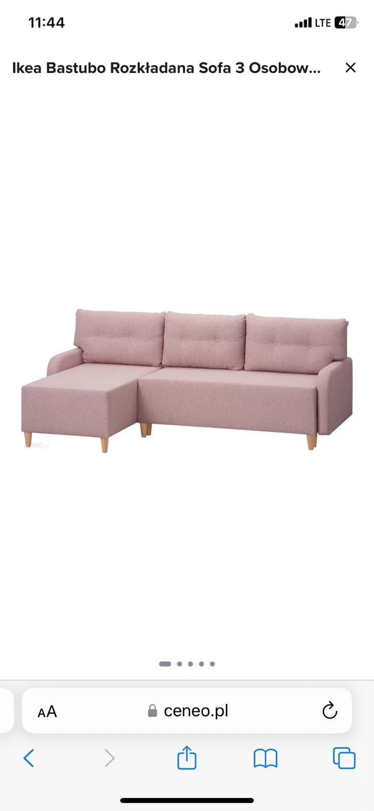 IKEA „BASTUBO” rozkładana sofa.