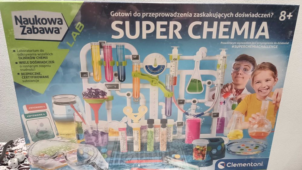 Clementoni Zestaw Naukowa Zabawa Super Chemia Eksperymenty