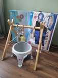 Zestaw dla noworodka niemowlaka baby gym, mata, krzesełko do kąpieli