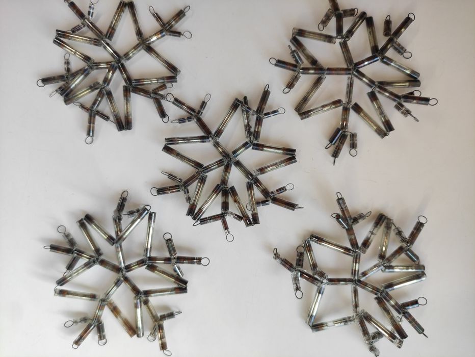 Игрушки на ёлку, ёлочные игрушки монтированные СССР стеклярус