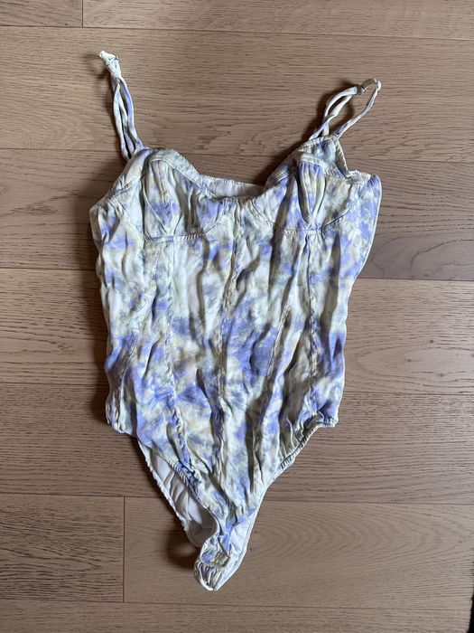 Satynowe body farbowane tie dye