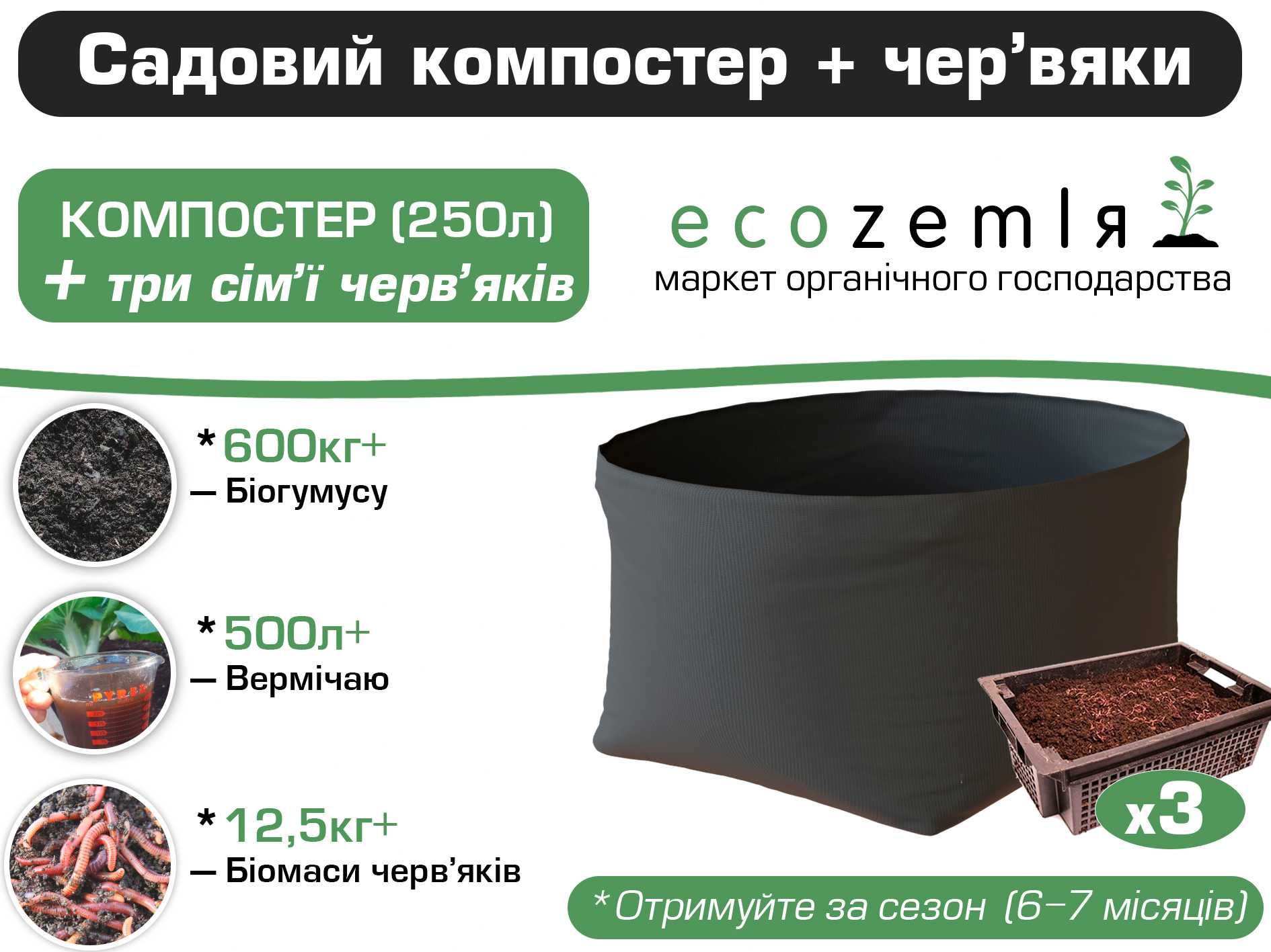 Хробаки сім'я 1500шт старатель каліфорнійський для біогумусу рибалки